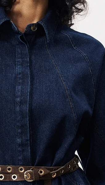FRNCH - LISBETH SHIRT DRESS (NAVY DENIM)