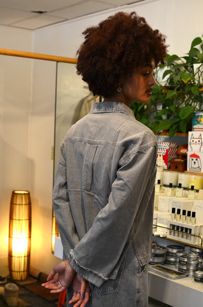 FRNCH PARIS - MAILA BLOUSE / POPOVER DENIM SHIRT