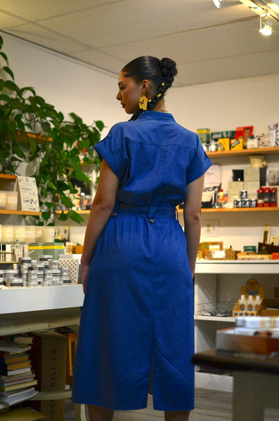 FRNCH PARIS - MALLAURY DRESS (DENIM BLUE)