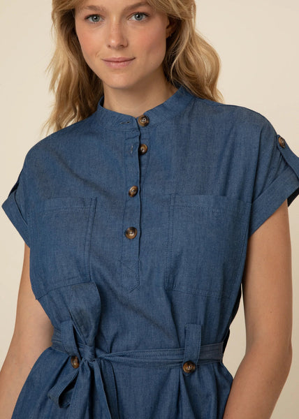 FRNCH PARIS - MALLAURY DRESS (DENIM BLUE)