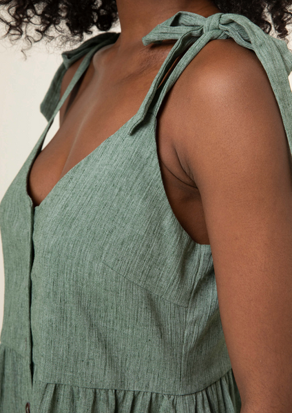 FRNCH PARIS -MORINA DRESS (OLIVE GREEN)