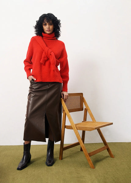FRNCH - NASSIA SKIRT (CHOCOLATE)