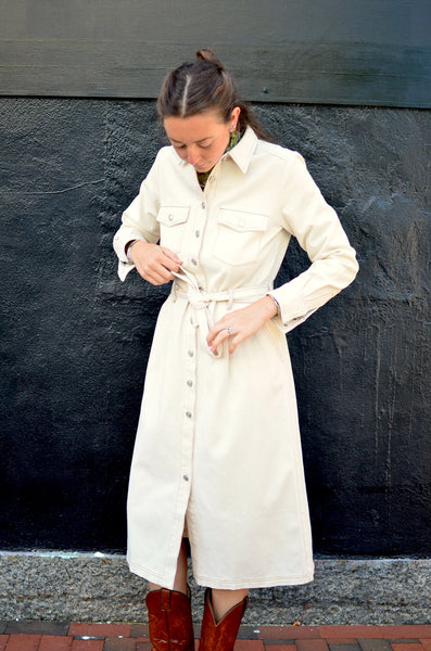FRNCH - CLOTILDA SHIRT DRESS (BEIGE)