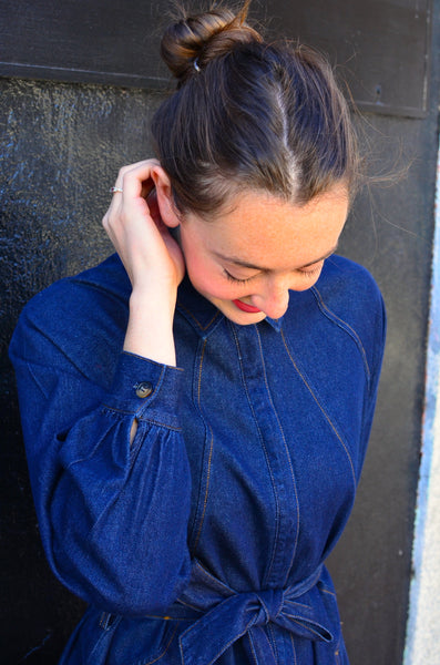FRNCH - LISBETH SHIRT DRESS (NAVY DENIM)