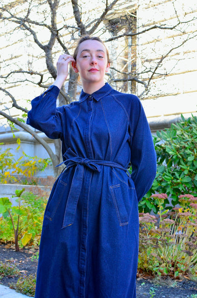 FRNCH - LISBETH SHIRT DRESS (NAVY DENIM)