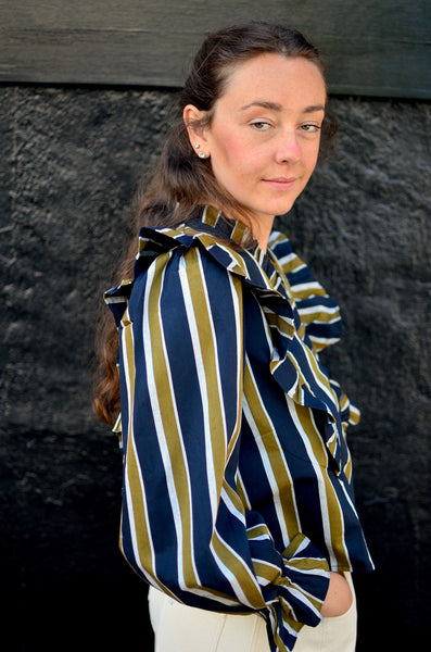 FRNCH -TAYA BLOUSE (BLUE)