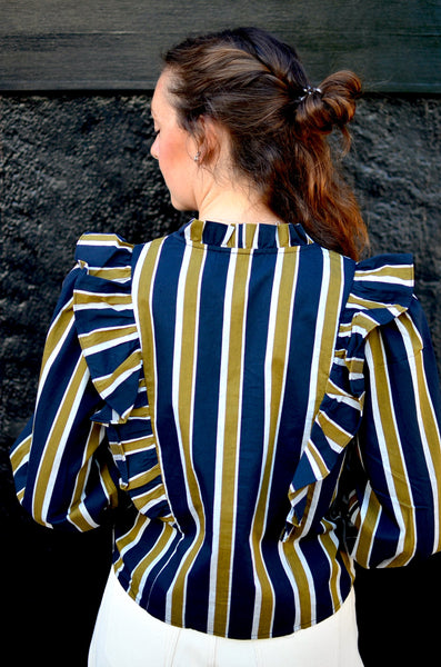 FRNCH -TAYA BLOUSE (BLUE)