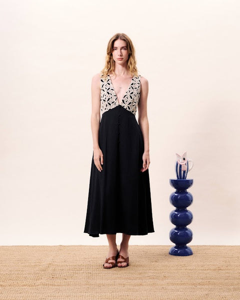 `FRNCH PARIS - BALANDRA DRESS (BLACK)