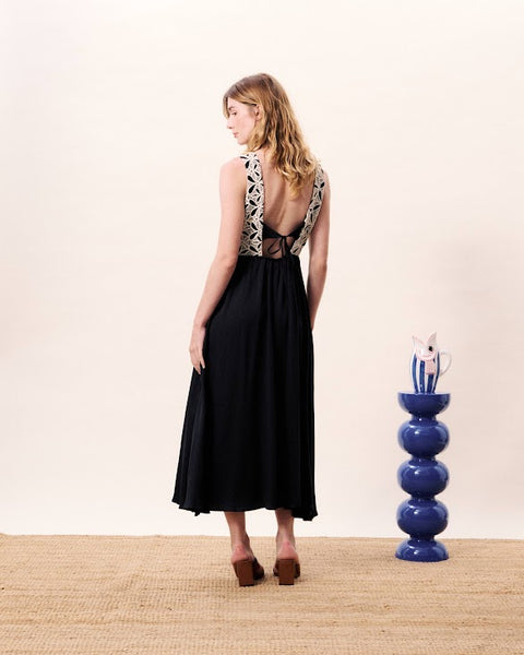 `FRNCH PARIS - BALANDRA DRESS (BLACK)