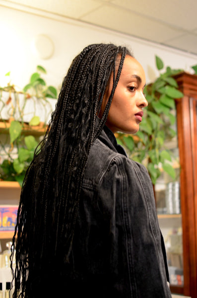 FRNCH PARIS - BOURGEONS DENIM BLOUSE (CHARCOAL)