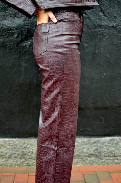 FRNCH - CHERRY PANTS (CHOCOLATE)