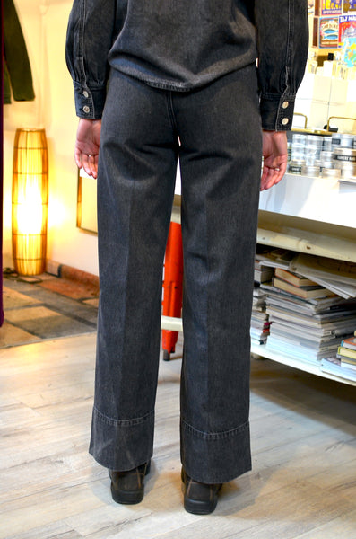 FRNCH PARIS - CLARKIA DENIM PANTS (WASHED BLACK)