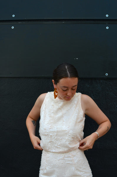 FRNCH -DAFNE TOP (CREAM)