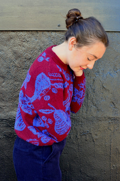 FRNCH PARIS - EGENIE SWEATER (FLORAL BLUE)