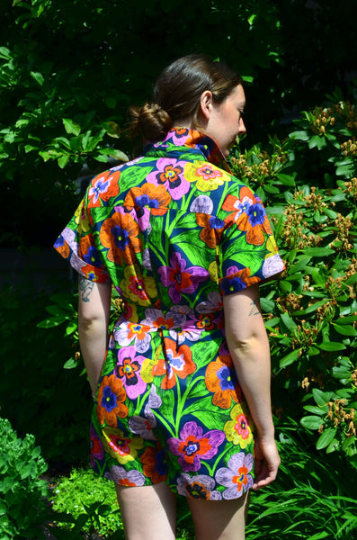 FRNCH -EVA ROMPER (SPICY GARDEN MARINE)