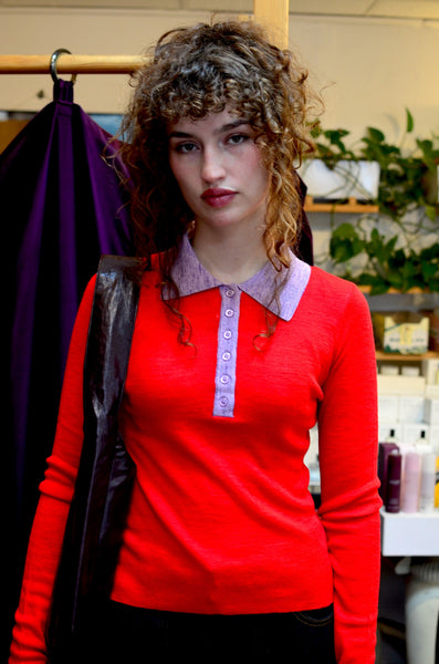 FRNCH PARIS - GABRIELLA POLO KNIT SHIRT