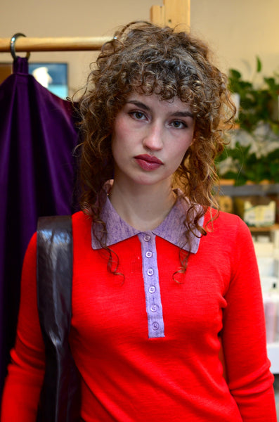 FRNCH PARIS - GABRIELLA POLO KNIT SHIRT