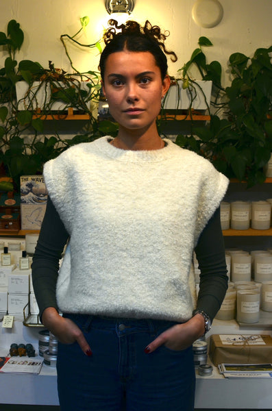 FRNCH PARIS - JASMINE SWEATER VEST (CREAM)