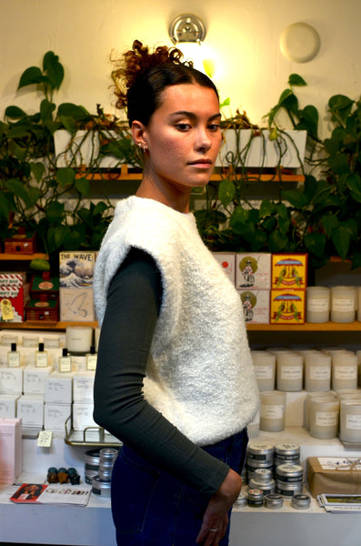FRNCH PARIS - JASMINE SWEATER VEST (CREAM)