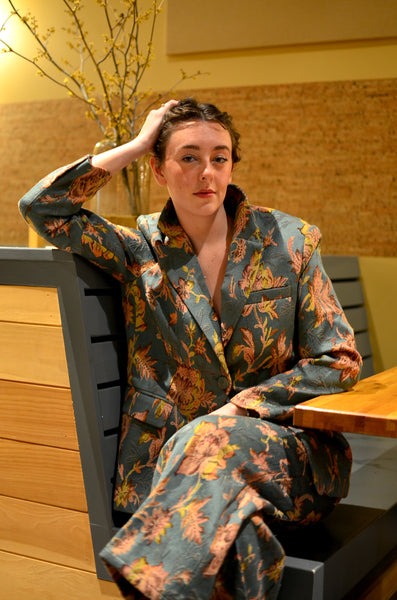 FRNCH - LAMIER BLAZER (GREEN JACQUARD)
