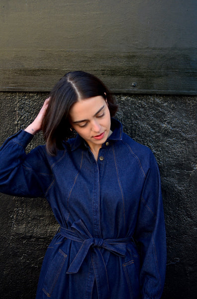 FRNCH - LISBETH SHIRT DRESS (NAVY DENIM)