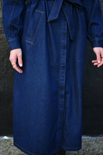 FRNCH - LISBETH SHIRT DRESS (NAVY DENIM)