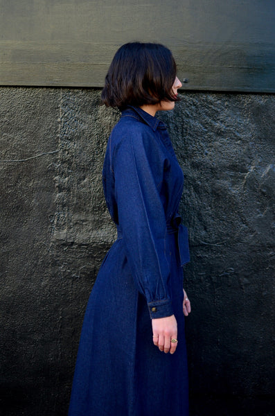 FRNCH - LISBETH SHIRT DRESS (NAVY DENIM)