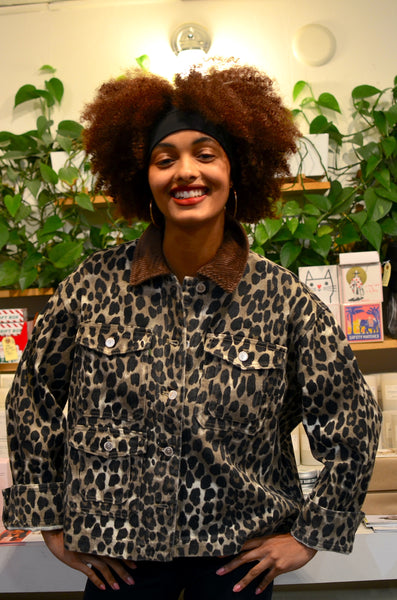 FRNCH PARIS - MUNCHKIN TRUCKER JACKET (LEOPARD)