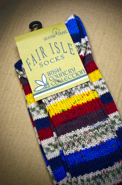 GRANGE CRAFT - FAIR ISLE SOCKS