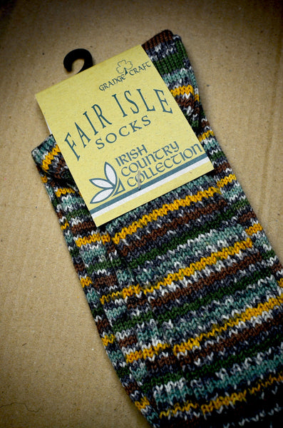 GRANGE CRAFT - FAIR ISLE SOCKS