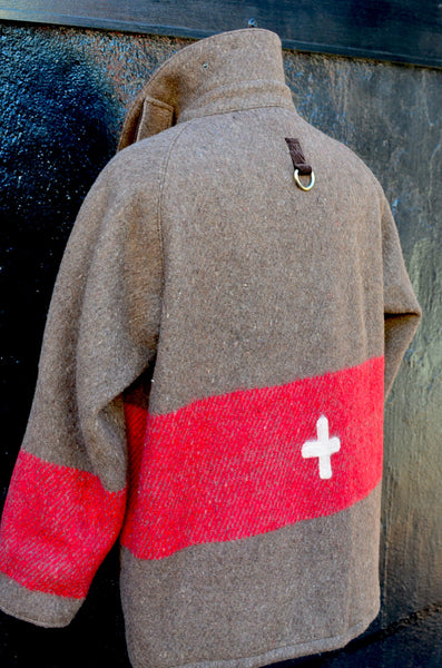 HERMA'S X PTC COLLAB - FIELD JACKET (SWISS ARMY BLANKET UPCYCLE)