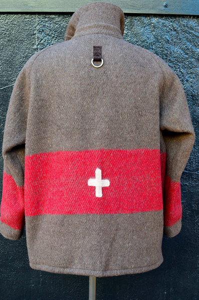 HERMA'S X PTC COLLAB - FIELD JACKET (SWISS ARMY BLANKET UPCYCLE)