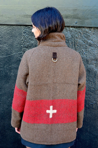 HERMA'S X PTC COLLAB - FIELD JACKET (SWISS ARMY BLANKET UPCYCLE) WOMEN'S