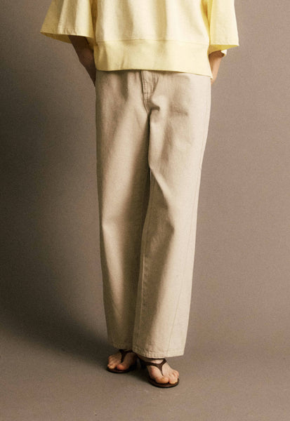 JIJI STUDIO PARIS - CLAUDE DENIM PANTS (CREAM)