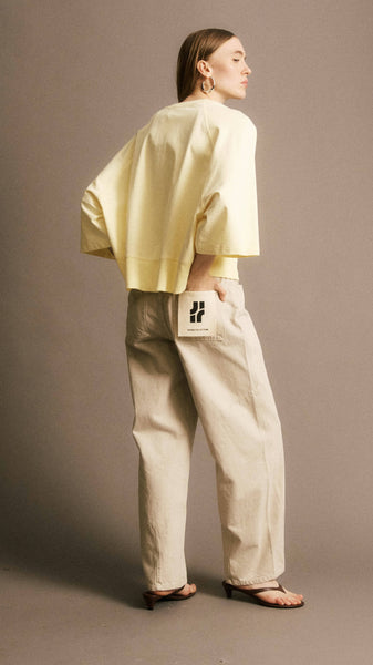 JIJI STUDIO PARIS - CLAUDE DENIM PANTS (CREAM)