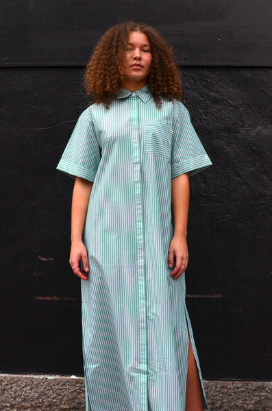 JIJI STUDIO PARIS - PASCAL SHIRT DRESS (GREEN)