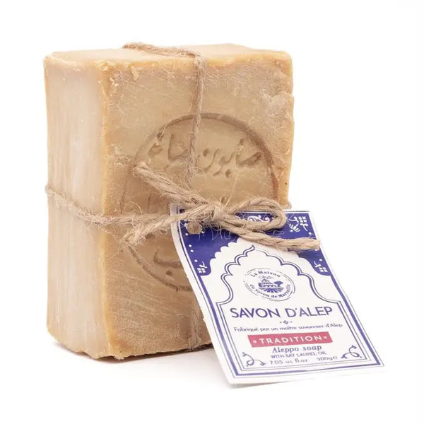 LA MAISON DU SAVON DE MARSEILLE - TRADITIONAL ALEPPO SOLID SOAP (200G/7OZ)