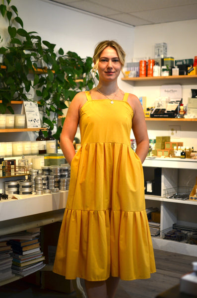 THE MAKER BAZAAR X PTC - LAURA DRESS (SKY YELLOW)