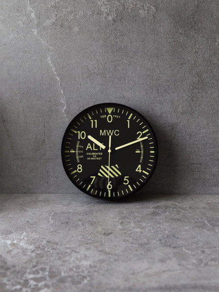 MWC - ALTIMETER WALL CLOCK (GREEN DIAL)