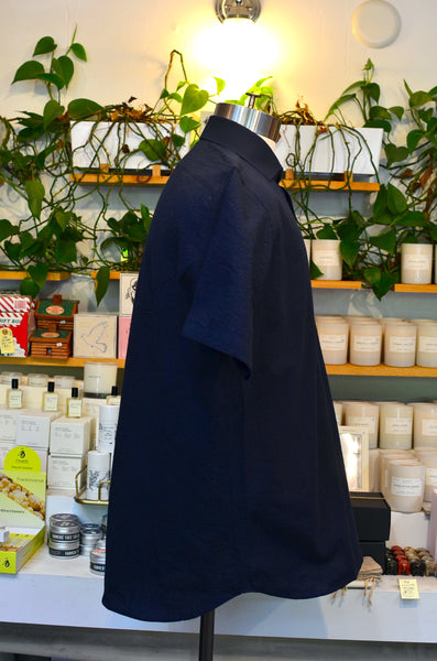 PTC - THE MAKIS SEERSUCKER POPOVER SHIRT (NAVY)