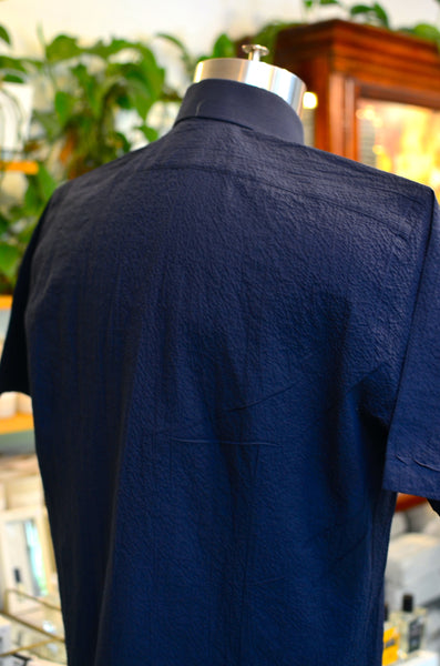 PTC - THE MAKIS SEERSUCKER POPOVER SHIRT (NAVY)