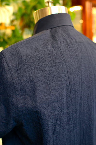 PTC - THE MAKIS SEERSUCKER POPOVER SHIRT (NAVY)