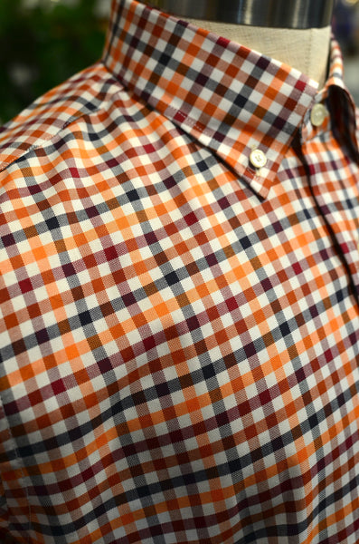PTC SHIRTS (FW24) - DOUBLE GINGHAM (FALL ORANGE)