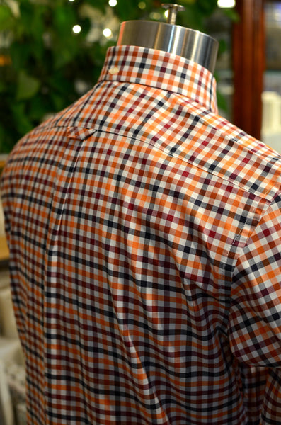 PTC SHIRTS (FW24) - DOUBLE GINGHAM (FALL ORANGE)
