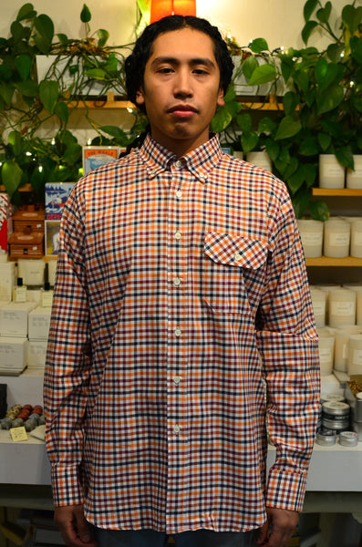 PTC SHIRTS (FW24) - DOUBLE GINGHAM (FALL ORANGE)