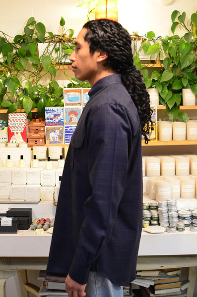 PTC SHIRTS (FW24) - WINDOWPANE (DEEP NAVY)