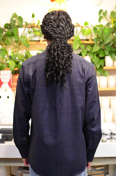 PTC SHIRTS (FW24) - WINDOWPANE (DEEP NAVY)