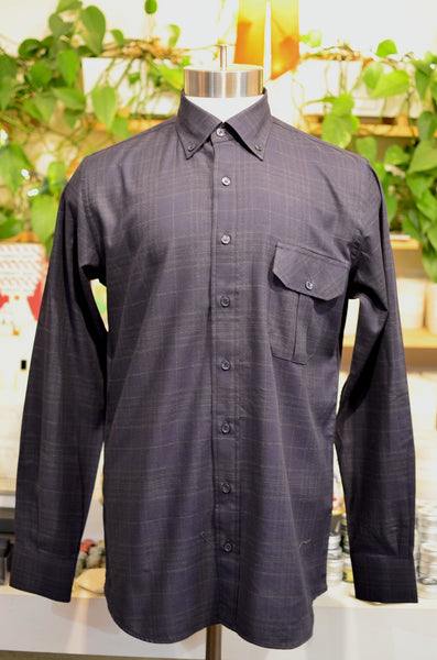 PTC SHIRTS (FW24) - WINDOWPANE (DEEP NAVY)