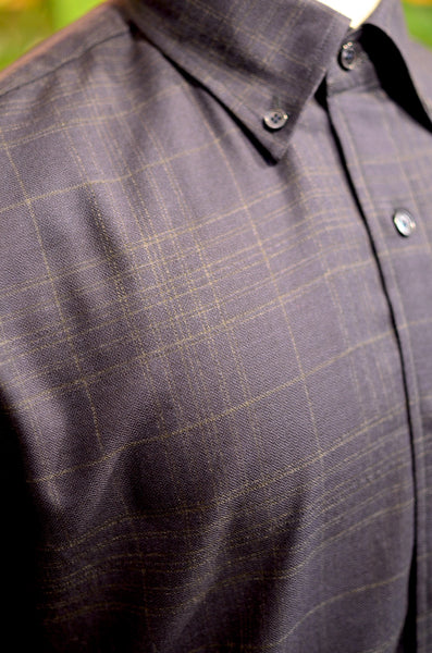 PTC SHIRTS (FW24) - WINDOWPANE (DEEP NAVY)