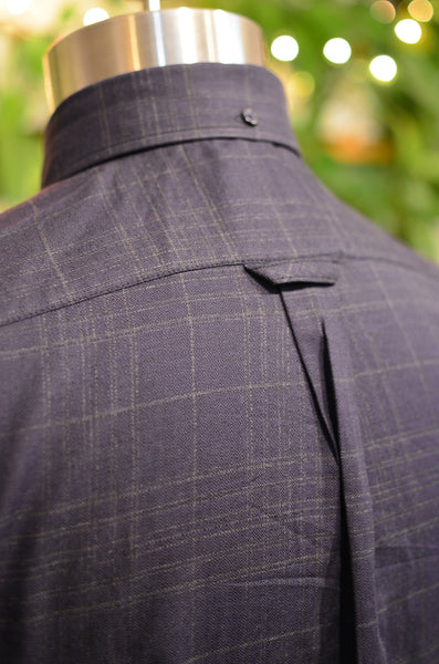 PTC SHIRTS (FW24) - WINDOWPANE (DEEP NAVY)